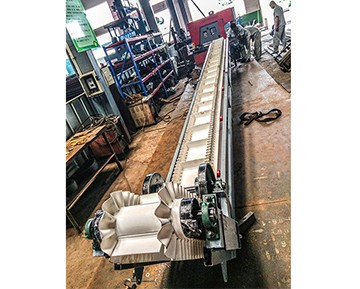 PVC large angle conveyor